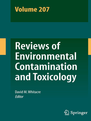 cover image of Reviews of Environmental Contamination and Toxicology Volume 207